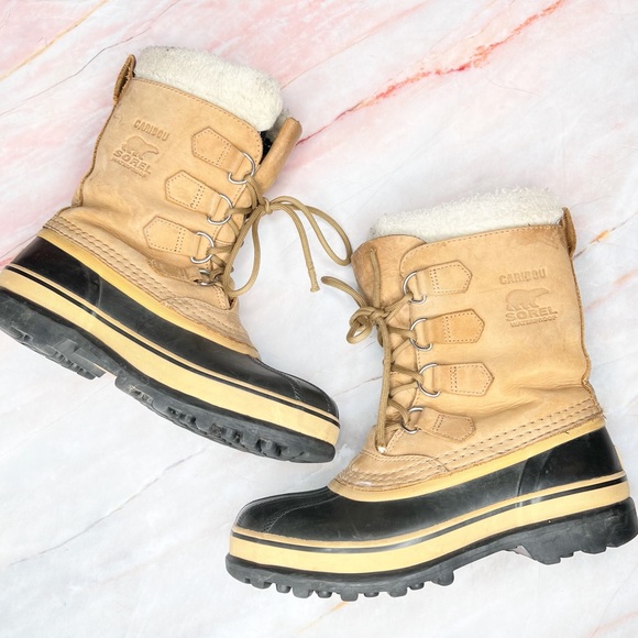 Sorel Other - Sorel Caribou Tan Snow Winter Boots 8